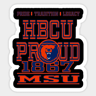 Morgan State 1867 University Apparel Sticker